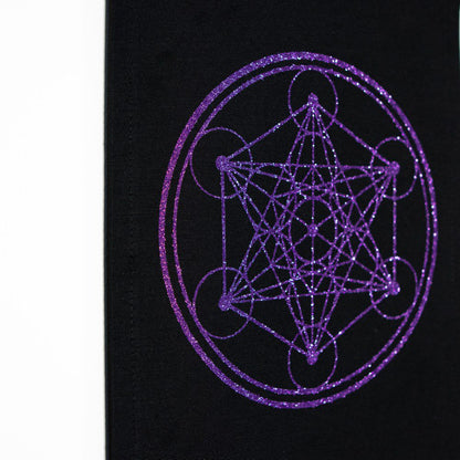 Platno s simbolom svete geometrije - Metatronova kocka