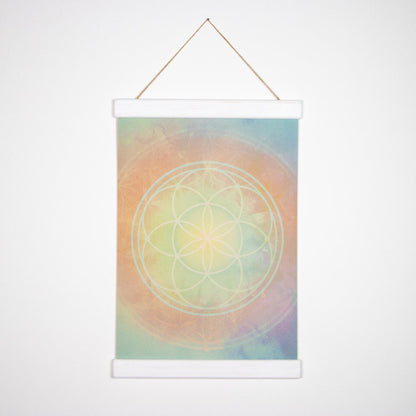 Platno s simbolom svete geometrije - Seme življenja