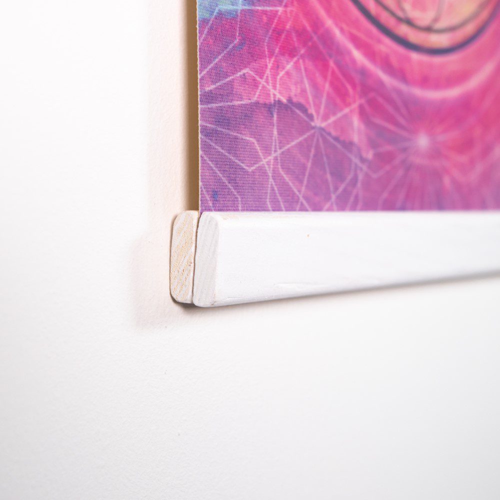 Platno s simbolom svete geometrije - Metatronova kocka