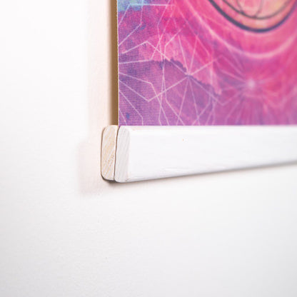 Platno s simbolom svete geometrije - Metatronova kocka