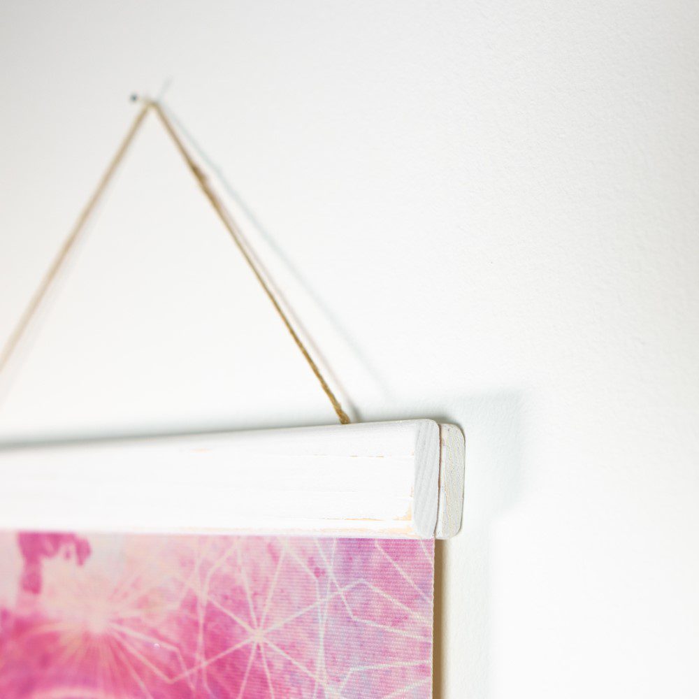 Platno s simbolom svete geometrije - Metatronova kocka