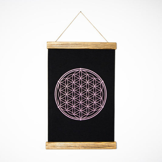 Platno s simbolom svete geometrije - Cvet življenja